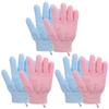 Toyvian 12pcs Exfoliating Bath Gloves Set with Hanging Loop, Nylon Body Scrubbing Mitts for Shower and Skin Care, Comfortable Five-finger Gloves for Men and Women at Home view 1