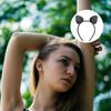 BIUDECO Black Leather Headband with Cat Ears, Womens Party Hair Hoop, Creative Halloween Hair Accessory for Cosplay and Daily Wear view 4