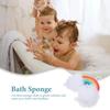 VILLCASE 3pcs Bath Sponge Exfoliating Shower Sponge Rainbow Color Cartoon Body Scrubber for Bathing Accessories view 3