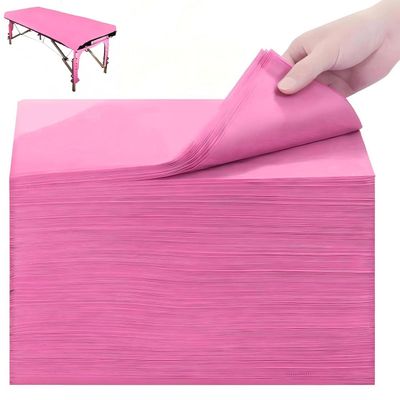 100Pcs Disposable Massage Table Sheets 31.5" x 71" Non-Woven Fabric Bed Covers for Ultimate Hygiene and Comfort in Massage, Tattoo, and Spa Treatments, Breathable and Durable Sheets