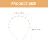 DIYEAH Alloy Pearl Bridal Headband Hairband for Women Wedding Party Hair Accessory Gold Rhinestone Decorative Headdress view 2