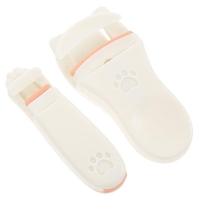 GANAZONO 2pcs Mini Eyelash Curlers for Women, White Portable Eye Makeup Tools with Adjustable Curling Design, Travel Cosmetic Accessories for Precise Eyelash Styling