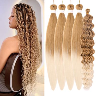 27 613 Ombre Boho Hair for Braiding Curly Braiding Hair Pre stretched