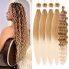 27 613 Ombre Boho Hair for Braiding Curly Braiding Hair Pre stretched view 1