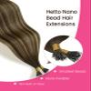 Hetto Nano Hair Extensions Human Hair #4/4/27 for Women 20in 50g view 4