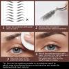 10 Sheets Waterproof Eyebrow Tattoos Stickers, Temporary Peel Off Stick On Fake Eyebrows, Long Lasting Natural Brow Tattoo Grooming Shaping Stickers for Women view 3