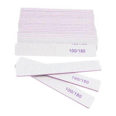25pcs Double Sided Nail Files for Manicure Nail Extensions