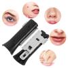 HOMOCONO 10pcs Electric Eyebrow Trimmer Replacement Blades Black Dual-head Razor Accessories for Womens Facial Hair Removal and Portable Grooming view 3