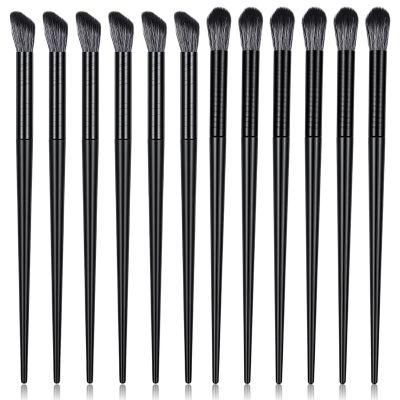 12Pcs Fluffy Eyeshadow Brush Angled Eyeshadow Blending Brush
