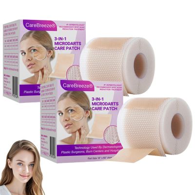 ATTDX Lonqi Care Breeze 3 In 1 Microdarts Anti-Aging Patch, Carebreeze Microdarts Patch, Reduce Wrinkles and Fine Lines, Firm Skin (2 Box)