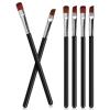 BETOOKY 6 Pcs Professional Eyebrow Makeup Brush Set 3 Angled Brow Brushes for Eyebrow Shaping and Eyeshadow Blending Travel Makeup Tools view 1