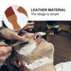 DIYEAH Double-layer Leather Razor Strop Barber Sharpening Strap Polishing Cloth for Straight Razors Professional Shaving Accessories view 3