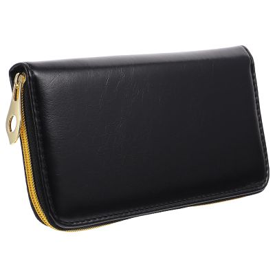 FOMIYES Hairdresser Scissor Leather Case Bag 2pcs Portable Pu Leather Scissor Pouch for Barber Stylist Tool Storage and Travel