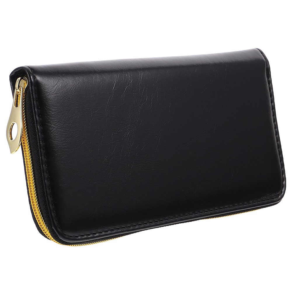 FOMIYES Hairdresser Scissor Leather Case Bag 2pcs Portable Pu Leather Scissor Pouch for Barber Stylist Tool Storage and Travel