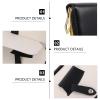 FOMIYES Hairdresser Scissor Leather Case Bag 2pcs Portable Pu Leather Scissor Pouch for Barber Stylist Tool Storage and Travel view 3