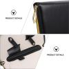 FOMIYES Hairdresser Scissor Leather Case Bag 2pcs Portable Pu Leather Scissor Pouch for Barber Stylist Tool Storage and Travel view 4