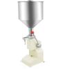 Manual Liquid Paste Filling Machine 5-60ml Adjustable Stainless Steel Bottle Filler with 10L Hopper for Filling Paste Perfume Lip Gloss view 1