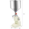 Manual Liquid Paste Filling Machine 5-60ml Adjustable Stainless Steel Bottle Filler with 10L Hopper for Filling Paste Perfume Lip Gloss view 3