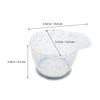 CATIEBYE 2pcs Plastic Hair Mixing Bowls for Hair Dyeing and Coloring Crystal Blue Color and Styling view 2