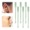 2 in 1 Nasal Hair Cutter, 2026 New Stainless Steel Nose Hair Trimmer with Ear Cleaning Spoon, Portable Manual Nostril Hair Removal Tool, Precision Grooming Kit for Men Women (Light Green, 6PCS) view 1