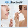 2 in 1 Nasal Hair Cutter, 2026 New Stainless Steel Nose Hair Trimmer with Ear Cleaning Spoon, Portable Manual Nostril Hair Removal Tool, Precision Grooming Kit for Men Women (Light Green, 6PCS) view 3