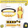 Remerry 60 Pcs Softball Gifts Makeup Bag for Women Party Team Gifts with Sport Hair Ties Folding Mirror Hair Brushes Bracelets Lip Balm Holder Keychain view 3