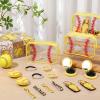 Remerry 60 Pcs Softball Gifts Makeup Bag for Women Party Team Gifts with Sport Hair Ties Folding Mirror Hair Brushes Bracelets Lip Balm Holder Keychain view 4