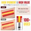 Red Yellow Red Face & Body Paint Stick, Sports Eye Black-Style Makeup Stick, Soccer Fan Makeup, Waterproof Sweatproof Cream Paint for Football Baseball Fans, Fiesta Party Flag Color Makeup view 4
