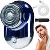 Mini Electric Shaver, Waterproof Rechargeable Metal Portable Shaver, Wet & Dry Use for Men, Electric Foil view 3