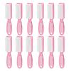 12Pcs Clear Pink Handle Grip Cleaning Brushes view 1