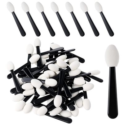 Eyeshadow Applicators Sponge Tip, 50 PCS Disposable Mini Sponge Eye Shadow Applicator Sticks, Disposable Makeup Eyeshadow Sponges Small Portable Travel Eye Makeup Brushes for Women Lips Eyes, Nail Art