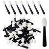 Eyeshadow Applicators Sponge Tip, 50 PCS Disposable Mini Sponge Eye Shadow Applicator Sticks, Disposable Makeup Eyeshadow Sponges Small Portable Travel Eye Makeup Brushes for Women Lips Eyes, Nail Art view 1