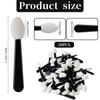 Eyeshadow Applicators Sponge Tip, 50 PCS Disposable Mini Sponge Eye Shadow Applicator Sticks, Disposable Makeup Eyeshadow Sponges Small Portable Travel Eye Makeup Brushes for Women Lips Eyes, Nail Art view 2