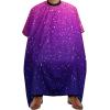 Waterproof Professional Hair Cutting Cape Large Salon Barber Cape for Men Women Beautiful Purple Shining Glitter Sparkles Pattern view 1