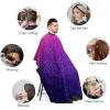 Waterproof Professional Hair Cutting Cape Large Salon Barber Cape for Men Women Beautiful Purple Shining Glitter Sparkles Pattern view 3