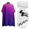 Waterproof Professional Hair Cutting Cape Large Salon Barber Cape for Men Women Beautiful Purple Shining Glitter Sparkles Pattern view 4