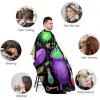 Large Unisex Barber Cape Professional Hairdressing Cape with Adjustable Closure Witch Witchy Mushroom Skull Goth Gothic Black view 3