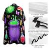Large Unisex Barber Cape Professional Hairdressing Cape with Adjustable Closure Witch Witchy Mushroom Skull Goth Gothic Black view 4