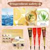 Temporary Tattoo Kit 4Pcs 3Colors Stencil White Tattoo Outline Pen Swabs view 3