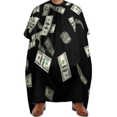 Waterproof Professional Hair Cutting Cape Large Salon Barber Cape for Men Women Falling Money American Bill Dollars