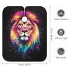 Stylish Professional Hair Cutting Cape Fashionable Salon Barber Cape with Adjustable Closure Trippy King Animal Lion Watercolor Art view 2