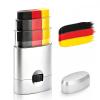 Black Red Yellow Face & Body Paint Stick, Sports Eye Black-Style Makeup Stick, Soccer Fan Makeup, Waterproof Sweatproof Cream Paint for Football Baseball Fans, Flag Color Makeup for Festival Party view 1