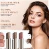 Aubelnmay 3-Color Gradient Eyeshadow Stick, Waterproof Cream-to-Powder Eye Shadow, Long-Lasting Blendable Matte & Shimmer Makeup for Daily Wear, #01 Flowing Sand Brown (Pearl) view 4