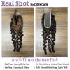 DSEKCAIN Burmese Curly Human Hair Bundles With Closure Highlight Brown P1B/30 Color 100% Real Virgin Human Hair 3 Bundles 22 24 26 With 20 Inch 2x6 Long Part Lace Closure 3c4a Spiral Curly End view 4