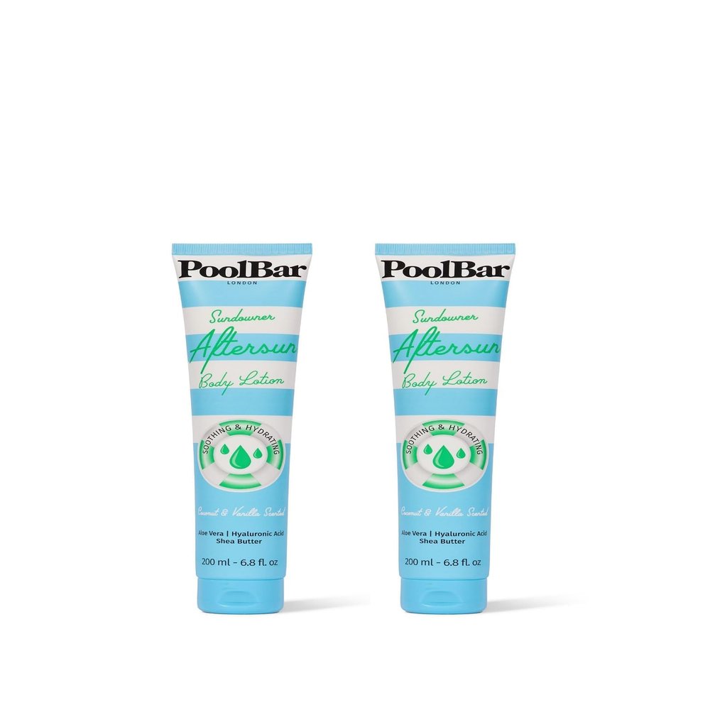 PoolBar Sundowner After Sun Body Lotion, 2-Pack, 6.8 fl oz Each