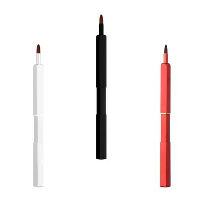 CORHAD Retractable Lipstick Brush 3pcs Set with Portable Lip Brush Applicators for Women, Compact Makeup Tool for Travel and Daily Lipstick Application