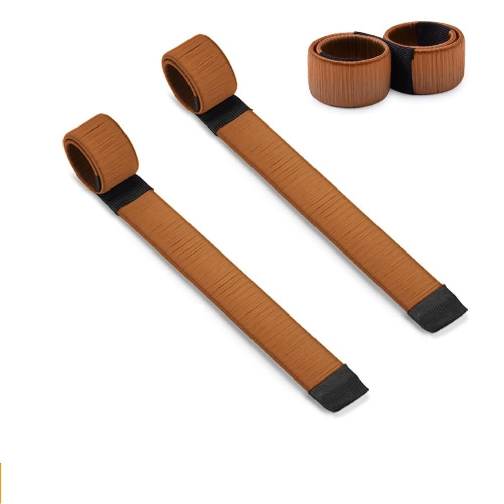 2 Pack French Twist Hair Bun Maker | Easy Snap Hair Styling Tool for Ballet Bun, Updo & French Twist | Flexible Non-Slip Hair Accessories for Women & Girls (Light Brown)