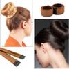 2 Pack French Twist Hair Bun Maker | Easy Snap Hair Styling Tool for Ballet Bun, Updo & French Twist | Flexible Non-Slip Hair Accessories for Women & Girls (Light Brown) view 4