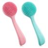 2 Pcs Face Scrubber Silicone Facial Cleansing Brush Soft Exfoliating Washing Face Brush Pore Cleansing Brushes for Blackheads Makeup Residues Removal view 1
