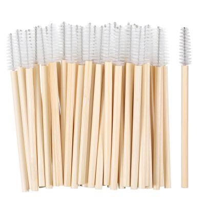 100 Pcs Spooly Eyelash Eyebrow Brushes, Disposable Mascara Wands